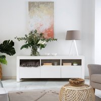 Liland mueble tv lacado en blanco 25 % de descuento Liland mueble tv lacado en blanco 25 % de descuento