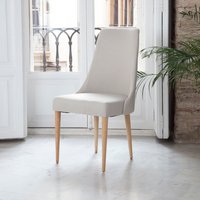 Elisa silla tapizada beige 15 % de descuento Elisa silla tapizada beige 15 % de descuento