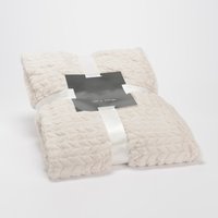 Telf manta chevron crema 130x170 10 % de descuento Telf manta chevron crema 130x170 10 % de descuento