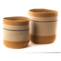 Ertam set de 2 cestos de algod ón 10 % de descuento Ertam set de 2 cestos de algod ón 10 % de descuento