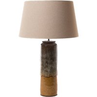 Laram lámpara de mesa de gres y algodón 10 % de descuento Laram lámpara de mesa de gres y algodón 10 % de descuento