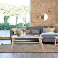 Nusa mesa de centro de madera maciza de teca 18 % de descuento Nusa mesa de centro de madera maciza de teca 18 % de descuento