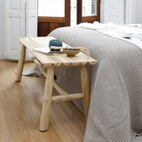 Nusa descalzador de madera maciza de teca 18 % de descuento Nusa descalzador de madera maciza de teca 18 % de descuento