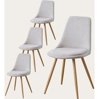 Pack 4 sillas devon tapizada beige 15 % de descuento Pack 4 sillas devon tapizada beige 15 % de descuento