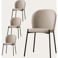 Pack 4 sillas nuren tapizada beige 25 % de descuento Pack 4 sillas nuren tapizada beige 25 % de descuento