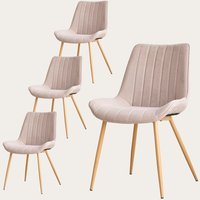 Pack 4 sillas roma tapizada beige 25 % de descuento Pack 4 sillas roma tapizada beige 25 % de descuento