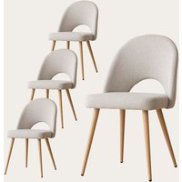 Pack 4 sillas onna tapizada beige 20 % de descuento Pack 4 sillas onna tapizada beige 20 % de descuento