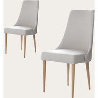 Pack 2 sillas elisa tapizada beige 20 % de descuento Pack 2 sillas elisa tapizada beige 20 % de descuento