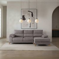 Banak Aktion 15% Rabatt auf graues Dandy Sofa mit Stauraum rechts