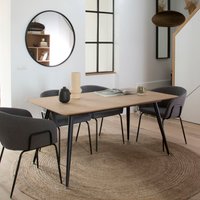 Banak 30% Rabatt Rechteckiger Esstisch aus Holz und Metall in Coimbra