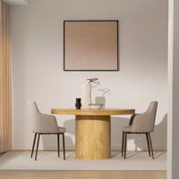 Banak 10% Rabatt auf Venier runde Esstisch aus massivem Mangoholz 130 cm