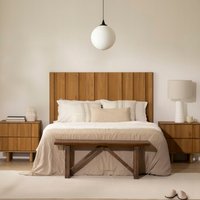 Sandoli cabecero de madera maciza de araucaria para cama de 150 y 160 50 % de descuento Sandoli cabecero de madera maciza de araucaria para cama de 150 y 160 50 % de descuento