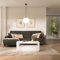 Sisal mesa de centro de madera lacada en blanco 25 % de descuento Sisal mesa de centro de madera lacada en blanco 25 % de descuento