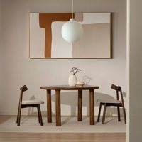 Selora mesa de comedor redonda de madera maciza de mango 30 % de descuento Selora mesa de comedor redonda de madera maciza de mango 30 % de descuento