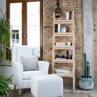 Banak 41% Preisnachlass auf das Bassay HolzleiterRegal in Naturfarbe