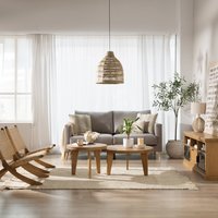 Amaia set de 2 mesas de centro de madera maciza de mango 25 % de descuento Amaia set de 2 mesas de centro de madera maciza de mango 25 % de descuento