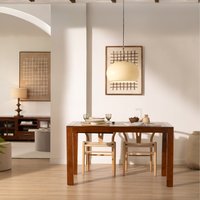 Gael mesa de comedor extensible rectangular 160/210 de madera maciza en color teca 25 % de descuento Gael mesa de comedor extensible rectangular 160/210 de madera maciza en color teca 25 % de descuento