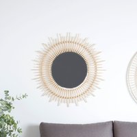 Agata espejo redondo de pared de ratán natural 20 % de descuento Agata espejo redondo de pared de ratán natural 20 % de descuento
