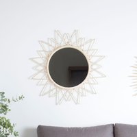 Aveiro espejo redondo de pared de ratán natural 20 % de descuento Aveiro espejo redondo de pared de ratán natural 20 % de descuento