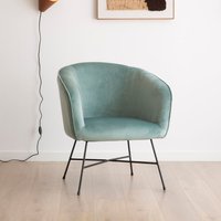 Sigrid sillón terciopelo verde aguamarina 20 % de descuento Sigrid sillón terciopelo verde aguamarina 20 % de descuento