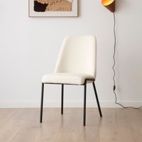 Liv silla tapizada en borreguito blanco 20 % de descuento Liv silla tapizada en borreguito blanco 20 % de descuento