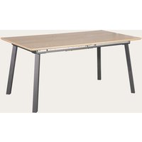 Lautrec mesa de comedor extensible rectangular 160/200 de madera de roble y metal 50 % de descuento Lautrec mesa de comedor extensible rectangular 160/200 de madera de roble y metal 50 % de descuento