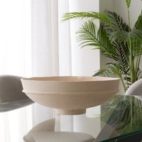 Edoni tazón blanco d40xh14.5cm papel-mache 10 % de descuento Edoni tazón blanco d40xh14.5cm papel-mache 10 % de descuento