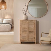 Zilara vitrina de madera maciza tallada de mango 10 % de descuento Zilara vitrina de madera maciza tallada de mango 10 % de descuento