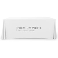 Premium White Table Covers & Throws