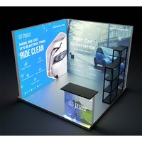 10ft Backlit Trade Show Display - Design 3