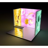 Custom 10ft Backlit Trade Show Display - Design 4