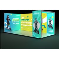 20ft Backlit Trade Show Display - Design 1
