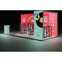 20ft Backlit Trade Show Display - Design 2