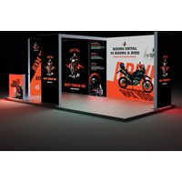 20ft Backlit Trade Show Display - Design 3