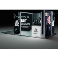 20ft Backlit Trade Show Display - Design 7