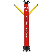 Huge Sale Inflatable Air Tube Dancers Red With Yellow Arms - Inflatable Air Tube Dancers Available in 6ft, 10ft and 20ft Height
