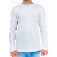 Men's Long Sleeves T-Shirt - Crew Neck