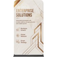 Premium EZ Extend Banner Stand - Custom Fabric Display with Vibrant Graphics and Easy Setup, Made in USA