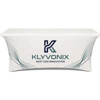Custom Stretch Table Covers - 6ft, 8ft Spandex Tablecloth, Full Color 3-Sided Tablecloth for Trade Shows, Events, Retail Displays
