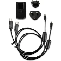 Chargeur Garmin secteur adaptateurs europe et câbles micro usb/mini usb inclus