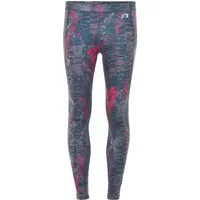 Women's tights Newline black printed warm image 2