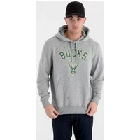 Sweat capuche New Era avec logo de l'équipe Milwaukee Bucks