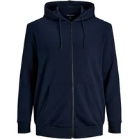 Sweatshirt mit Reißverschluss und Kapuze in großen Größen Jack & Jones Basic Bleu