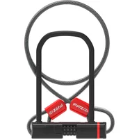 Velo Store - UK Combination bike lock with cable and clip holder - Zefal K-Traz U13 A Sold Secure Niveau Silver | Extra 10% off with Subscription, Postage £16.79 to UK Fedex.