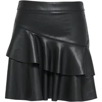 Women's skirt Only Emma imitation cuir frill