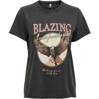 Damen-T-Shirt Only Lucy life Kurzärmelig western top boxs
