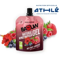 Red fruit-hibiscus energy gel Baouw