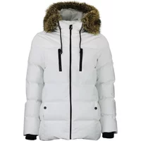 Women's fur hooded puffer jacket Peak Mountain