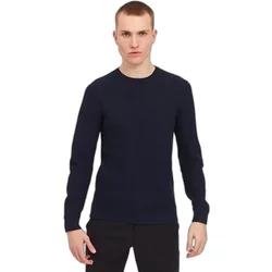 Structured Knit Sweater With Round Neck Casual Friday Karlo