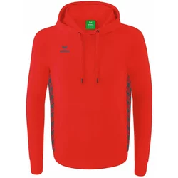 Erima Uomo Essential Team Felpa Con Cappuccio, Rosso, S